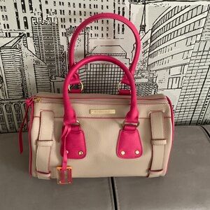Victoria Secret Beige/Pink Satchel Bag